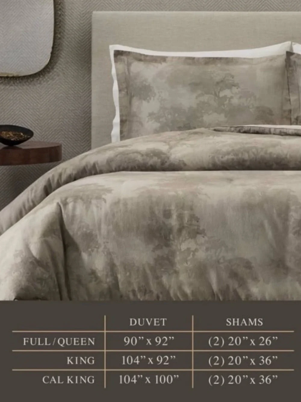 Jeremiah Brent Home 3pc King 'Walk in the Woods' Cotton Duvet Set Brown